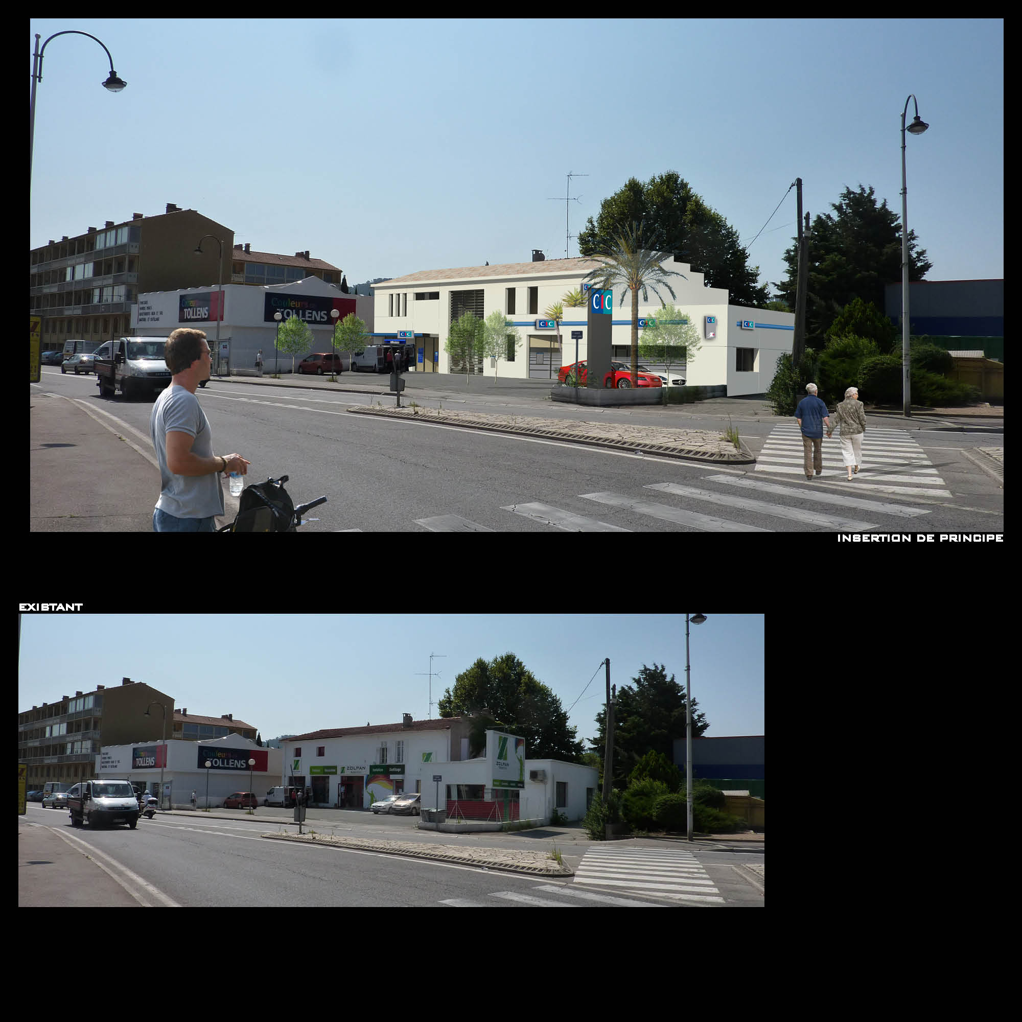 Réaménagement d'un local existant pour création d'une agence bancaire - CIC à Brignoles (83)